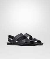 Bottega Veneta® SANDALI NERI IN INTRECCIATO STORM CUIR Bottega Veneta® SANDALI NERI IN INTRECCIATO STORM CUIR