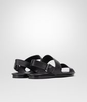 Bottega Veneta® NERO INTRECCIATO STORM CUIR SANDAL Bottega Veneta® NERO INTRECCIATO STORM CUIR SANDAL