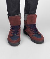 Bottega Veneta® AUBERGINE BLU INTRECCIATO SUEDE NAPPA MESH SNEAKER Bottega Veneta® AUBERGINE BLU INTRECCIATO SUEDE NAPPA MESH SNEAKER