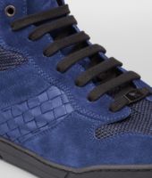 Bottega Veneta® ADMIRAL BLUE INTRECCIATO SUEDE NAPPA MESH SNEAKER Bottega Veneta® ADMIRAL BLUE INTRECCIATO SUEDE NAPPA MESH SNEAKER