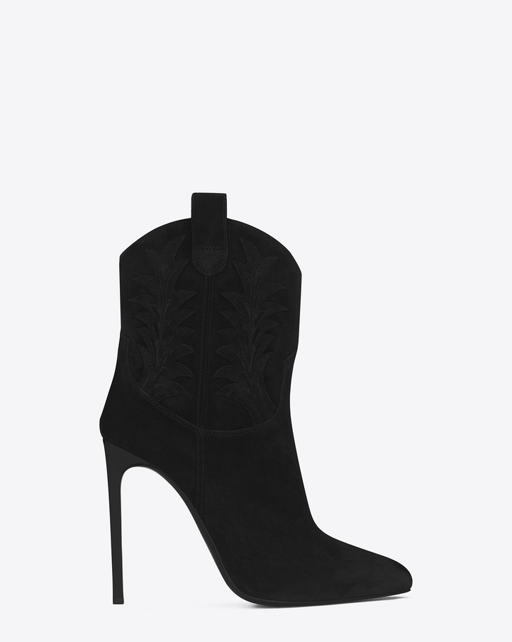saint laurent western bootie