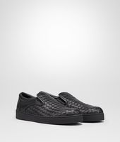 Bottega Veneta® Nero Intrecciato Nappa Sneaker Bottega Veneta® Nero Intrecciato Nappa Sneaker