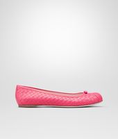 Bottega Veneta® Rosa Shock Intrecciato Nappa Ballerina Bottega Veneta® Rosa Shock Intrecciato Nappa Ballerina
