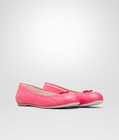 Bottega Veneta® Rosa Shock Intrecciato Nappa Ballerina Bottega Veneta® Rosa Shock Intrecciato Nappa Ballerina
