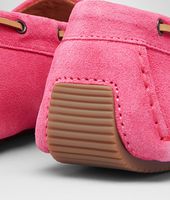 Bottega Veneta® Rosa Shock Intrecciato Suede mocassin Bottega Veneta® Rosa Shock Intrecciato Suede mocassin