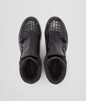 Bottega Veneta® Nero Intrecciato Calf Vernis Sneaker Bottega Veneta® Nero Intrecciato Calf Vernis Sneaker