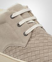 Bottega Veneta® Sand Intrecciato Suede Sneaker Bottega Veneta® Sand Intrecciato Suede Sneaker