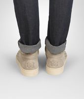 Bottega Veneta® Sand Intrecciato Suede Sneaker Bottega Veneta® Sand Intrecciato Suede Sneaker