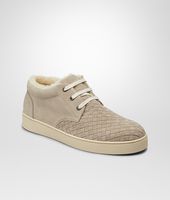 Bottega Veneta® Sand Intrecciato Suede Sneaker Bottega Veneta® Sand Intrecciato Suede Sneaker