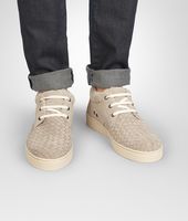 Bottega Veneta® Sand Intrecciato Suede Sneaker Bottega Veneta® Sand Intrecciato Suede Sneaker