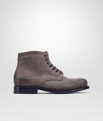 BOTTEGA VENETA - New Light Grey Country Calf Ankle Boot