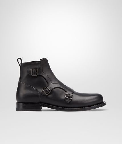BOTTEGA VENETA - Nero Calf Leather Ankle Boot