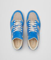 Bottega Veneta® Sand Signal Blue Intrecciato Calf Suede Sneaker Bottega Veneta® Sand Signal Blue Intrecciato Calf Suede Sneaker