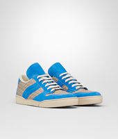 Bottega Veneta® Sand Signal Blue Intrecciato Calf Suede Sneaker Bottega Veneta® Sand Signal Blue Intrecciato Calf Suede Sneaker