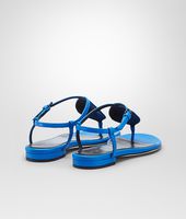 Bottega Veneta® Signal Blue Intrecciato Nappa Sandal Bottega Veneta® Signal Blue Intrecciato Nappa Sandal