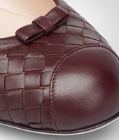 Bottega Veneta® Aubergine Intrecciato Nappa Ballerina Bottega Veneta® Aubergine Intrecciato Nappa Ballerina