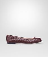 Bottega Veneta® Aubergine Intrecciato Nappa Ballerina Bottega Veneta® Aubergine Intrecciato Nappa Ballerina
