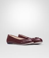 Bottega Veneta® Aubergine Intrecciato Nappa Ballerina Bottega Veneta® Aubergine Intrecciato Nappa Ballerina