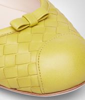 Bottega Veneta® New Chartreuse Intrecciato Nappa Ballerina Bottega Veneta® New Chartreuse Intrecciato Nappa Ballerina