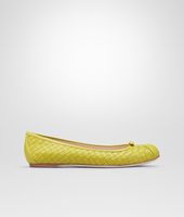 Bottega Veneta® New Chartreuse Intrecciato Nappa Ballerina Bottega Veneta® New Chartreuse Intrecciato Nappa Ballerina