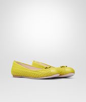 Bottega Veneta® New Chartreuse Intrecciato Nappa Ballerina Bottega Veneta® New Chartreuse Intrecciato Nappa Ballerina