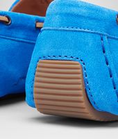 Bottega Veneta® MOKASSIN AUS WILDLEDER INTRECCIATO SIGNAL BLUE Bottega Veneta® MOKASSIN AUS WILDLEDER INTRECCIATO SIGNAL BLUE