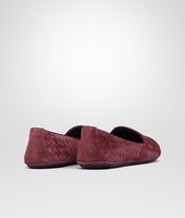 Bottega Veneta® AUBERGINE Intrecciato Suede OUTDOOR SLIPPER Bottega Veneta® AUBERGINE Intrecciato Suede OUTDOOR SLIPPER