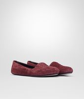 Bottega Veneta® AUBERGINE Intrecciato Suede OUTDOOR SLIPPER Bottega Veneta® AUBERGINE Intrecciato Suede OUTDOOR SLIPPER