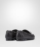 Bottega Veneta® Nero Intrecciato Soft Calf Moccasin Bottega Veneta® Nero Intrecciato Soft Calf Moccasin