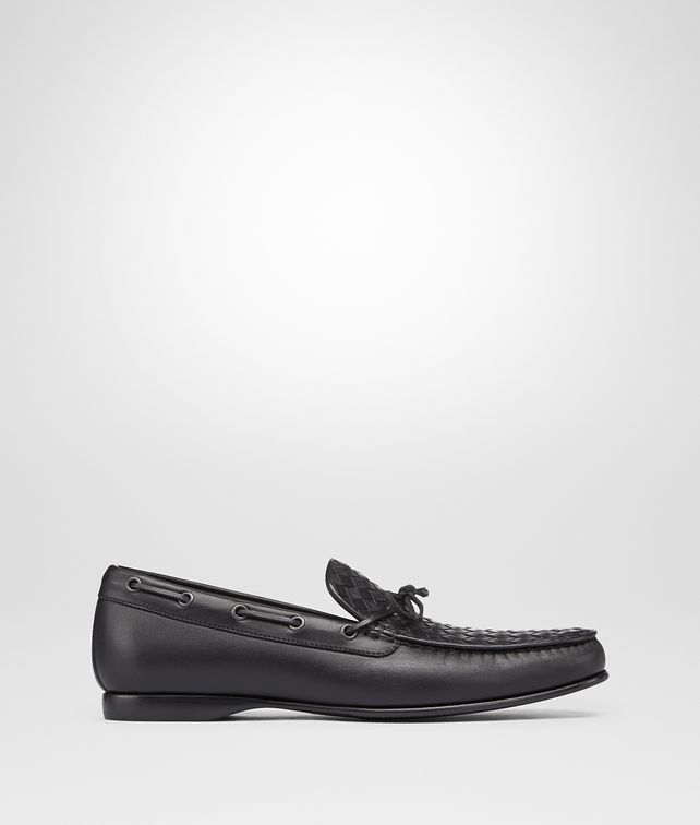 BOTTEGA VENETA DRIVER IN NERO INTRECCIATO CALF Mocassin or Slipper U fp