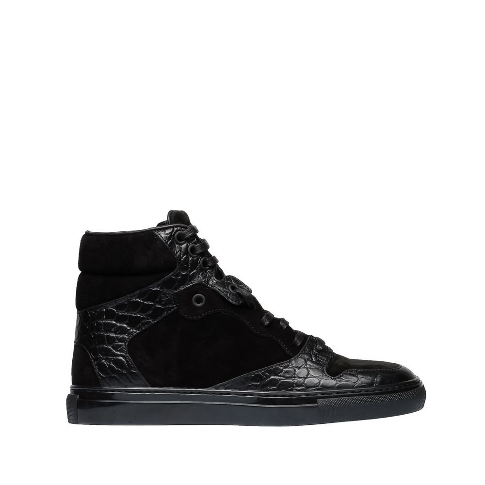 Balenciaga Monochrome Alligator Print Sneakers Balenciaga Monochrome Alligator Print Sneakers