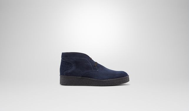 BOTTEGA VENETA - Prusse Intrecciato Suede Ankle Boot