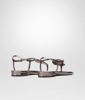 Bottega Veneta® New Light Grey Intrecciato Mirror Metal Sandal Bottega Veneta® New Light Grey Intrecciato Mirror Metal Sandal