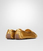 Bottega Veneta® New Bronze Intrecciato Cervo Metal Mocassin Bottega Veneta® New Bronze Intrecciato Cervo Metal Mocassin