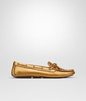 Bottega Veneta® New Bronze Intrecciato Cervo Metal Mocassin Bottega Veneta® New Bronze Intrecciato Cervo Metal Mocassin
