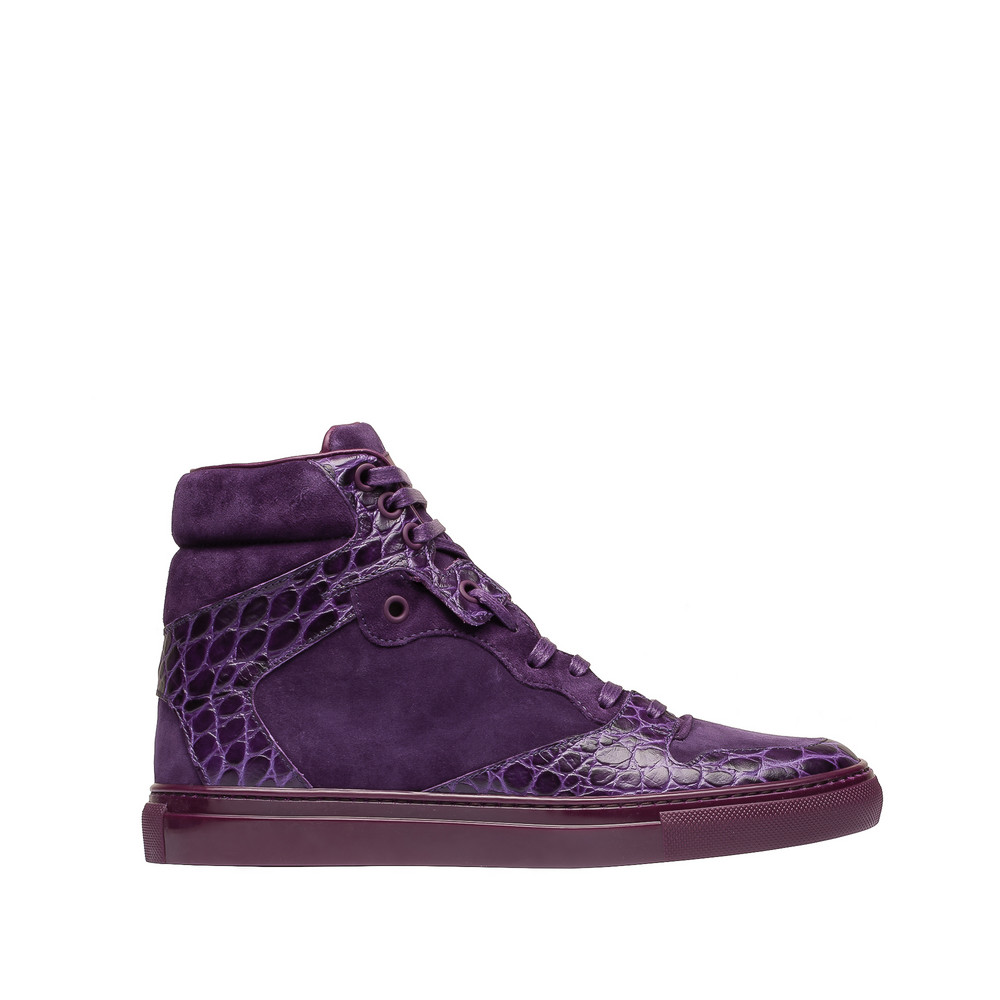 Balenciaga Monochrome Alligator Print Sneakers Balenciaga Monochrome Alligator Print Sneakers