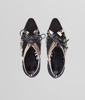 Bottega Veneta® NERO MINK NEW CHARTREUSE SUEDE MANGROVIA BOOTIE Bottega Veneta® NERO MINK NEW CHARTREUSE SUEDE MANGROVIA BOOTIE