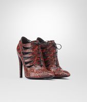 Bottega Veneta® ANKLE BOOT AUS ELAPHE BURNT RED Bottega Veneta® ANKLE BOOT AUS ELAPHE BURNT RED