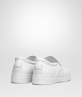 Bottega Veneta® BIANCO INTRECCIATO NAPPA SLIP-ON SNEAKER Bottega Veneta® BIANCO INTRECCIATO NAPPA SLIP-ON SNEAKER