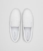 Bottega Veneta® BIANCO INTRECCIATO NAPPA SLIP-ON SNEAKER Bottega Veneta® BIANCO INTRECCIATO NAPPA SLIP-ON SNEAKER
