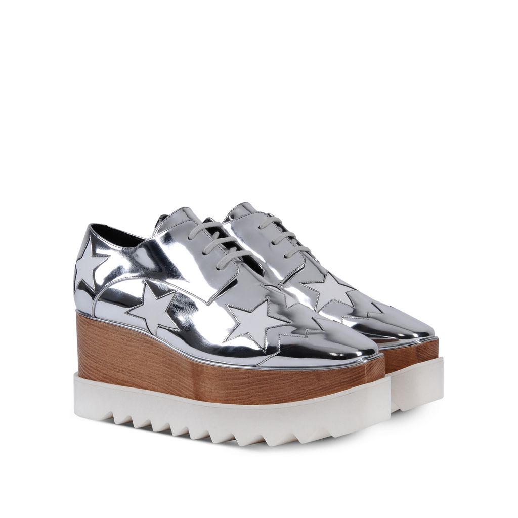 STELLA MCCARTNEY Women’S Elyse Hackney Metallic Star Platform Shoes In 