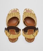 bottega veneta gold shoes