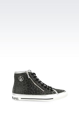 armani jeans high top sneakers