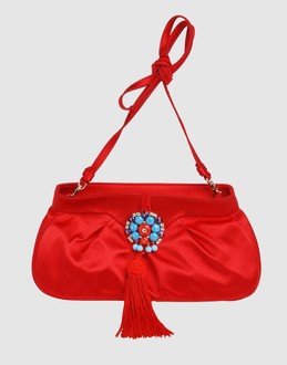 Sergio Rossi Beaded Satin Evening Bag