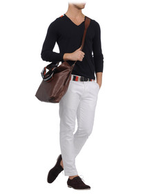 DRIES VAN NOTEN - Large leather bag