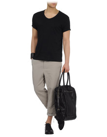 ANN DEMEULEMEESTER - Large leather bag
