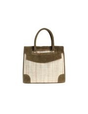 WHITE IN 8 - Borsa grande in pelle