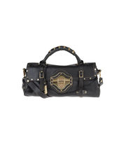 BORBONESE - Large leather bag