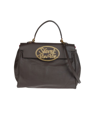 ZOOM SECRET PON-PON - Medium leather bag