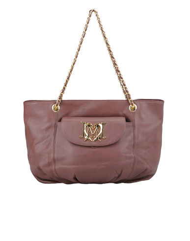ZOOM LOVE MOSCHINO - Large leather bag